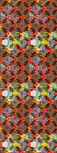 Çiçek deseni duvar kağıdı, desen dolguları ve web sayfası arka planı için kullanılabilir. Şekil verilmiş çiçeklerle eskiz deseni. Süslü zentangle çizim dokusu, soyut çiçeklerle süslenmiş..