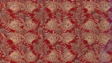 Renkli unsurlarla hareketli arka plan görüntüleri. Çiçekler. Eski model. Bayrak tarzı. Video kaydı. Şablon. Döngü. Kusursuz.. 