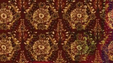 Renkli unsurlarla hareketli arka plan görüntüleri. Çiçekler. Eski model. Bayrak tarzı. Video kaydı. Şablon. Döngü. Kusursuz.. 