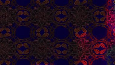 Renkli unsurlarla hareketli arka plan görüntüleri. Çiçekler. Eski model. Bayrak tarzı. Video kaydı. Şablon. Döngü. Kusursuz.. 