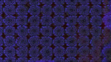 Renkli unsurlarla hareketli arka plan görüntüleri. Çiçekler. Eski model. Bayrak tarzı. Video kaydı. Şablon. Döngü. Kusursuz.. +