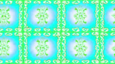 Renkli unsurlarla hareketli arka plan görüntüleri. Çiçekler. Eski model. Bayrak tarzı. Video kaydı. Şablon. Döngü. Kusursuz.. 