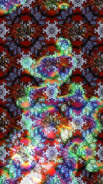 Raster. Renkli Bahar Teması eskiz kalıbı. Düz Çiçek Elementleri Tasarımı.