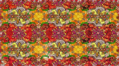 Küçük yabani çiçeklerdeki kusursuz halk desenleri. Taşralı şıklığı. Özgürlük stili Millefleur 'lar. Tekstil, duvar kağıdı, kapaklar, yüzey, baskı, hediye paketi, hatıra defteri, dekupaj için çiçek çayırı arka planı.