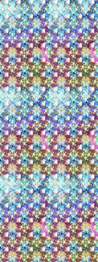 Raster - stok. Yapraklı çiçekler ve doğal renklerde papatya çiçekleri. Taslak arkaplan deseni.