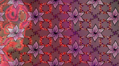 Küçük çaplı çiçeklerdeki basit şirin desenler. Tekstil veya kitap kapakları, imalat, duvar kağıtları, baskı, hediye paketi ve yapıştırma kitabı için çiçek eskizi geçmişi. Raster illüstrasyonu.