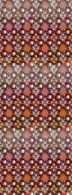 Güzel kumaş deseni. Raster Illustrasyon 'daki Çiçek Deseni' nin son moda çizimi. Düz Çiçek Elementleri Tasarımı. Renkli Yaz Teması çizim şablonu.