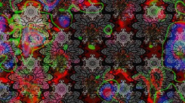 Çizim raster deseni. Güzel kumaş deseni. Çiçek arka planı.