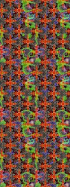 Çiçekli karalama şeklinde Raster çiçek deseni. Bej renklerde bahar çiçekleri. Raster illüstrasyonu.