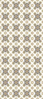 Tarafsız, beyaz ve bej renklerde, altın elementlerle klasik, pürüzsüz desen. Raster illüstrasyonu.