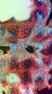 Raster illüstrasyonu. Tarafsız renklerde çiçekler. Tropikal çizim çiçek deseni.