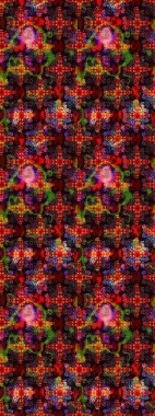 Raster illüstrasyonu. Eskiz tarzı kahverengi renklerde. El yapımı çiçek ve bitki koleksiyonu. Raster illüstrasyonu. Şirin karalamalı çiçek deseni çiz..