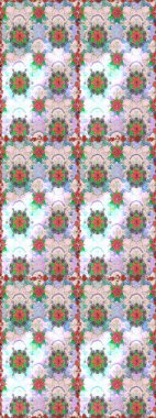 Raster dikişsiz çiçek deseni. Tarafsız renklerde vadinin çiçekleri.