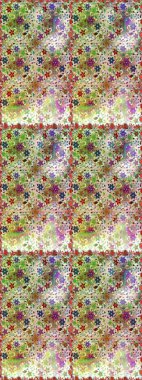 Raster illüstrasyonunda kusursuz çiçek deseni. Raster illüstrasyonu. Tarafsız ve bej renklerde. Güzel kumaş deseni.