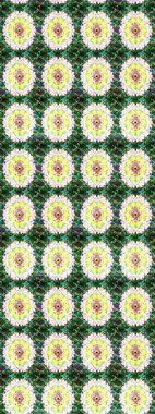 Nazik, narin çiçek arkaplanı. Çiçekli karalama şeklinde Raster çiçek deseni. Yeşil renkte çiçekler.