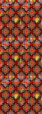 Tekstil, tebrik kartı, boyama kitabı, telefon kılıfı baskısı için kullanılabilir. Etnik Mandala süsü. Raster Henna dövme stili. Hint çiçekli desenli şal desenli..