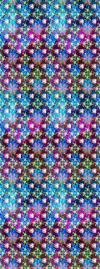 Motley illüstrasyonu. Küçük çiçekte güzel bir desen. Moda baskıları için zarif bir şablon. Küçük renkli çiçekler. Çiçekli yaz çiçekleri. Çizim.