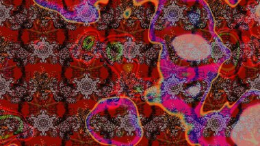 Yumuşak, yaz çiçekli arka plan. Kahverengi ve kırmızı renkte çiçekler. Raster çiçek desenli ve çiçekli..