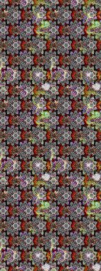 Güzel eskiz şekli. Raster çiçekli arka plan. Yazdır. Güzel kumaş deseni. Renkli Yaz Temalı eskiz kalıbı. Düz Çiçek Elementleri Tasarımı.