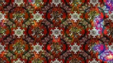 Eskiz klasiği. Düz Çiçek Elementleri Tasarımı. Renkli Bahar Teması eskiz kalıbı. Raster Şirin kumaş deseni.