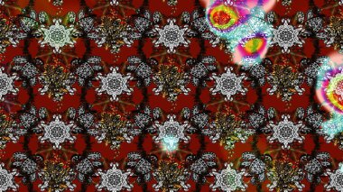 Raster illüstrasyonu. Küçük çaplı çiçeklerdeki basit şirin desenler. Tekstil veya kitap kapakları, imalat, duvar kağıtları, baskı, hediye paketi ve yapıştırma kitabı için çiçek eskiz geçmişi.