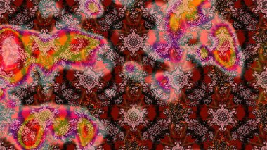 Raster. Elegant, bright and sketch brown and pink flower pattern design. It can be used on mug prints, baby apparels, wallpaper, wrapping boxes etc.