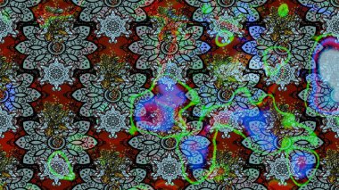 Flowers on blue and black colors. Floral sketch pattern background, with strokes and splashes, summer flowers. Raster illustration.