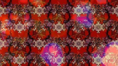 Eskiz geçmişi. Eski usul. Raster illüstrasyonu. Raster. Tomurcukları çiçek olan sevimli bir çiçek deseni. Kumaş, tekstil ve duvar kağıdı baskısı için..