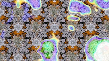 Flat Flower Elements Design. Colour Spring Theme sketch pattern Background. Cute flowers pattern with gray and neutral colors. Raster Fashionable fabric pattern.