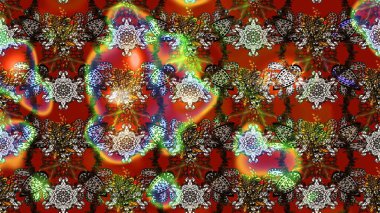 Küçük çiçekte güzel bir desen. Çiçekli bahar çiçekleri. Küçük renkli çiçekler. Moda baskıları için zarif bir şablon. Motley illüstrasyonu.