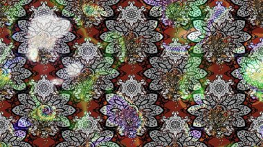 Gri ve nötr çiçekli eskiz deseni, suluboya çiçek deseni, sevimli çiçek, duvar kağıdı, kart veya kumaş için fayanslı. Raster - stok.