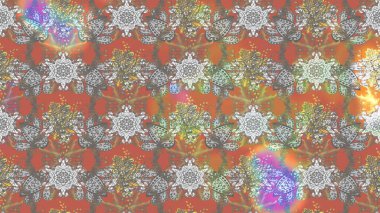 Raster illustration. Beautiful bright rough cloth, canvas. Vintage old background. Curls, shiny tracery weave. Garland of flowers. Pattern, sketch, floral border.