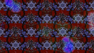 Yatak çarşafları, ceket, paket tasarımı, kumaş ve moda kavramları için tekstil baskısı. Eskiz modeli etnik tasarım. Çiçekleri, deniz kabukları, mandalaları ve suluboya efektleri olan deniz altyapısı.