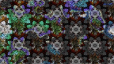 Nazik romantik baskı. Raster güzel bir çiçek deseni çizmiş. Tatil havası. Bahar mevsimi.