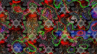 Renkli Bahar Teması eskiz kalıbı. Çiçekli çizim şekli. Düz Çiçek Elementleri Tasarımı. Siyah ve gri renkte çiçekler.