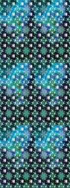 Flat Flower Elements Design. Flowers on blue and gray colors. Sketch retro pattern with flowers. Colour Summer Theme sketch pattern Background.