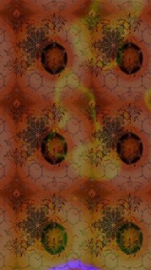 Şirin, zarif çiçekler Raster illüstrasyonu. Yapraklı çizim şekli. Davetiye ve kartpostal tasarımı için dekoratif çiçek unsurları. Poster ya da kapak için arka plan. Tekstil için figür.