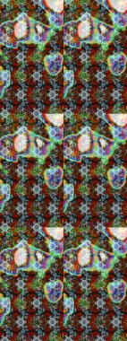 Raster Güzel kumaş deseni. Raster suluboya deseni, narin çiçekler, mavi ve yeşil çiçekler, tebrik kartı şablonu..