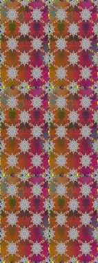 Düz Çiçek Elementleri Tasarımı. Şirin çiçek elementleri. Kusursuz desenli, modaya uygun kumaş deseni. Renkli Bahar Temalı Kusursuz Arkaplan. Raster illüstrasyonu.