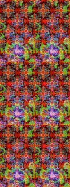 Küçük çiçekteki sevimli çiçek deseni. Robot resim. Raster illüstrasyonu.