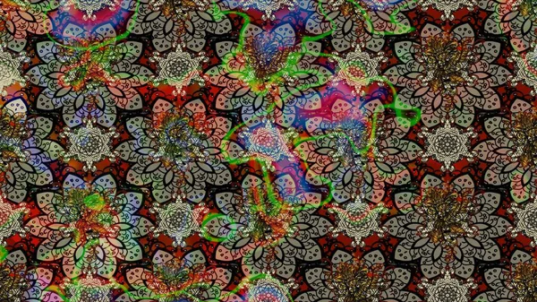 Raster suluboya çiçek deseni, narin çiçekler, gri ve kahverengi çiçekler, tebrik kartı şablonu. Güzel kumaş deseni.