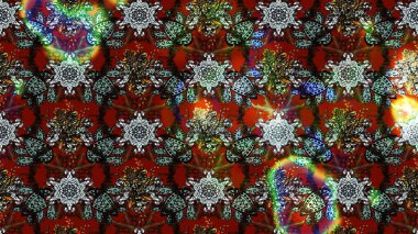 Raster illüstrasyonu. Şirin çiçekli eskiz deseni ve kahverengi ve gri renkli yapraklar, suluboya çiçek deseni, duvar kağıdı, kart veya kumaş için fayanslı.