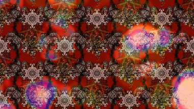 Renkli Bahar Teması eskiz kalıbı. Raster illüstrasyonu. Kahverengi ve kırmızı renkte zarif çiçekli suluboya. Düz Çiçek Elementleri Tasarımı.