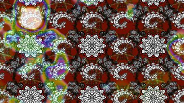 Renkli Bahar Teması eskiz kalıbı. Çocuk stili. Çiçekli eskiz arkaplanı. Düz Çiçek Elementleri Tasarımı.