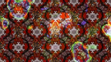 Çiçek desenli eskiz. Gömlek baskısı için çiçek boyası. Kahverengi ve kırmızı renkte çiçekler.