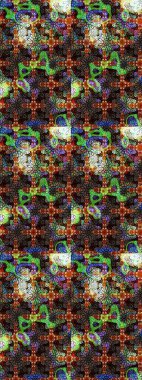 Folk style. Modern floral background. The elegant the template for fashion prints. Amazing sketch floral pattern with bright colorful flowers and leaves on a brown and black colors.