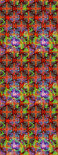 Küçük çiçekteki sevimli çiçek deseni. Robot resim. Raster illüstrasyonu.