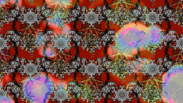 Raster suluboya çiçek deseni, narin çiçekler, gri ve kahverengi çiçekler, tebrik kartı şablonu. Güzel kumaş deseni.