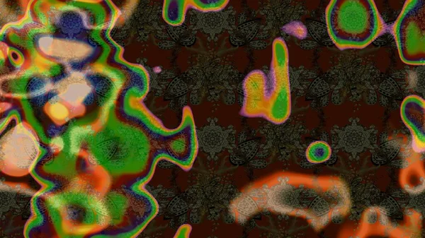 Moda baskıları için zarif bir şablon. Modern çiçek arkaplanı. Parlak renkli çiçekleri olan ve kahverengi ve yeşil renkli yaprakları olan harika bir çiçek deseni. Halk stili.