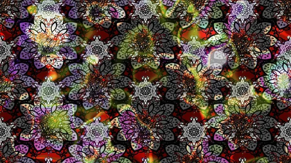 Renkli Bahar Teması eskiz kalıbı. Gri ve siyah renkli çiçekler. Düz Çiçek Elementleri Tasarım Raster illüstrasyonu. Çiçek eskiz kalıbı geçmişi.